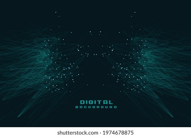network particles connection technology background