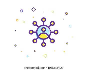 The Network People Illustration
