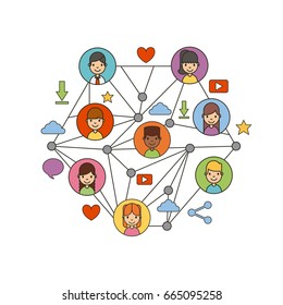 network people scenary