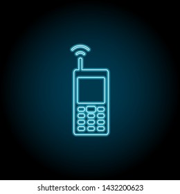 network phone neon icon. Simple thin line, outline vector of universal icons for UI and UX, website or mobile application