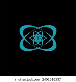 Plantilla de logotipos de hexágonos para planetas de red