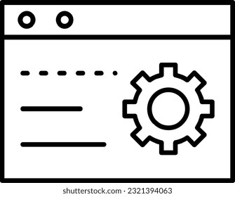 network project website line icon for download