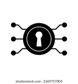 Diseño de iconos de protección de red. Icono de ciberseguridad. Símbolo de protección de datos. Colección de iconos de red segura. Ilustración vectorial.