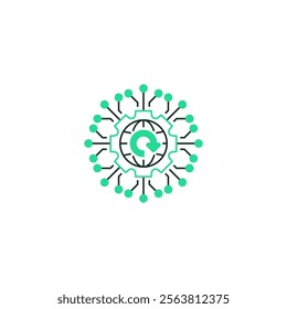 Network Recovery Line Icon. linear style sign for mobile concept and web design. Outline vector icon.