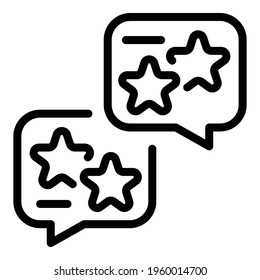 Icono de revisiones de red. Esquema La red revisa el icono del vector para el diseño web aislado en fondo blanco
