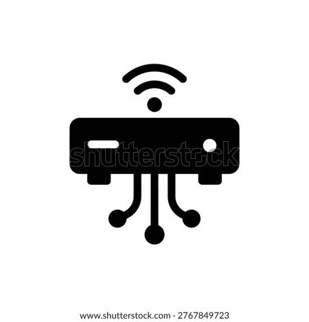 Network Router and Server Connectivity Icon