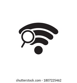network search icon,signal search icon, Technology icon vector