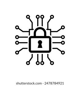 network secure data icon vector design on white background