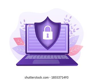Netzwerksicherheit Antivirus vpn Privatsphäre. Benutzersymbol, Vektorgrafik. Datenschutz. Datensicherheit. Icon für Concept Design. Isometrische Vektorgrafik. Persönlicher Schutz.