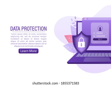 Network security antivirus vpn privacy. User icon vector. Data protection. Data secure. Icon for concept design. Isometric vector. Personal protection.
