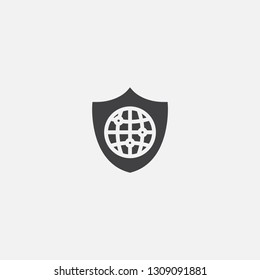 network security base icon. Simple sign illustration. network security symbol design. Can be used for web, print and mobile
