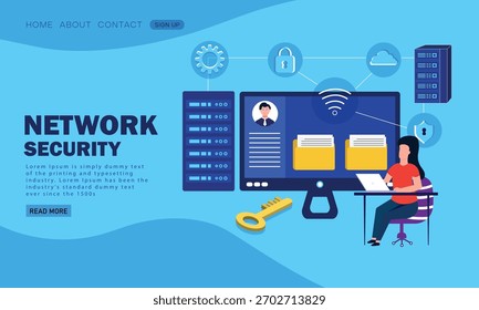 Conceito de segurança de rede, proteção de dados pessoais e de banco de dados