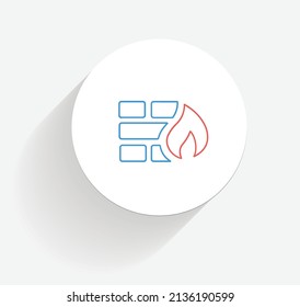 network security device icon vector design
