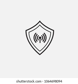 network security icon design template