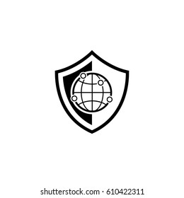 Network Security Icon. Flat Design. Business Concept Isolated Illustration.