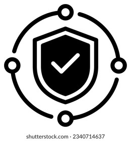 Network Security Icon illustration, for uiux web, app, infographic, etc