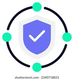 Icono de seguridad de red, para uiux web, aplicación, infografía, etc