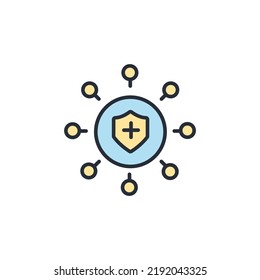 network security icons  symbol vector elements for infographic web