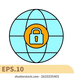 network security icons  symbol vector elements for infographic web