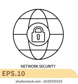 network security icons  symbol vector elements for infographic web
