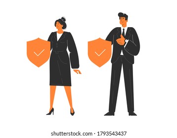 Network Security Strong People Character Concept Vector Illustration, Suitable Fo, Banner, Background, Card, Book Illustration, Web Landing Page, and Other Related Creative