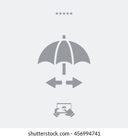 Network security system - Minimal vector icon