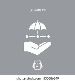 Network security system - Minimal vector icon