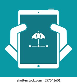 Network security system - Minimal vector icon