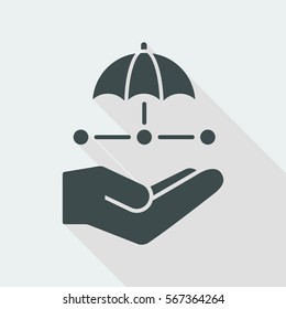 Network security system - Minimal vector icon