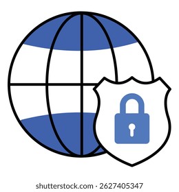 Network Security Vector Icon With Cyber Protection And Encrypted Data Shield
