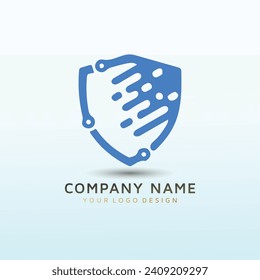 IT Network  Security vector logo design