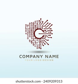 IT Network  Security vector logo design