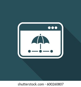 Network security - Vector web icon