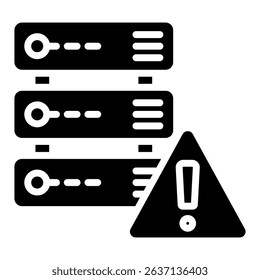 Network server gylph icon. Simple vector icon design in gylph style. Editable vector format
