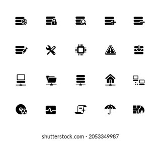 Network and Server Icon Set - 32px Solid