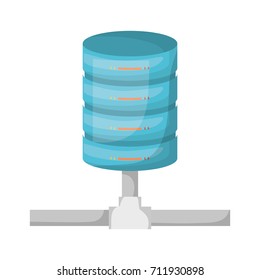 network server storage icon colorful and shading vector illustration
