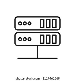 network server vector icon
