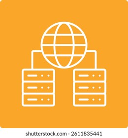 Network Server vector icon. Can be used for printing, mobile and web applications.