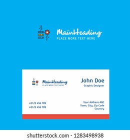 Network setting  logo Design with business card template. Elegant corporate identity. - Vector