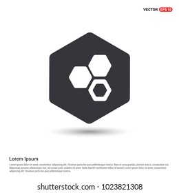 Network, share icon Hexa White Background icon template