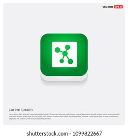 Network, share iconGreen Web Button
