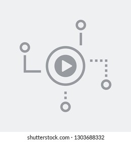 Network sharing of audio or video media file