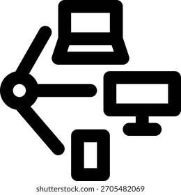 Network, Sharing, Web Services Outline Icon