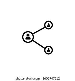 network sign icon ,share icon flat style 