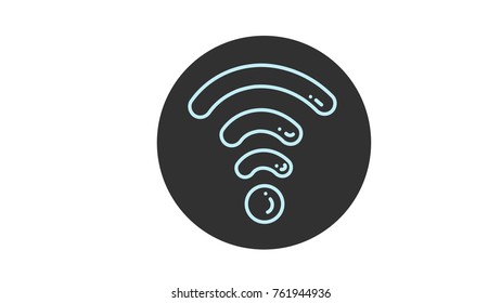 Network sign icon vector illustration