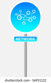 network sign for traffic