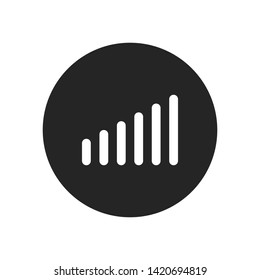 Network signal bar vector icon in modern design style for web site and mobile app
