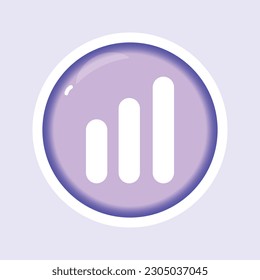 network signal flat gradient vector icon illustration