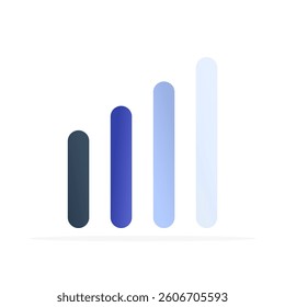 network signal icon, flat colored vector. modern and minimalist design