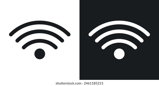 Netzwerksignal-Symbolsatz. Wi-Fi-Stärke-Symbol. Vektorgrafik der Internetverbindung. Symbol für Wireless-Netzwerk